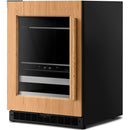  KitchenAid 24-inch, 4.8 cu. ft. Beverage Center with Glass Door and Wood-Front Racks KUBL524SPA IMAGE 3