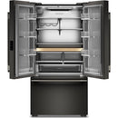  KitchenAid 36-inch, 24.8 cu. ft. Counter-Depth French 3-Door Refrigerator with Internal Water Dispenser KRFC336SBE IMAGE 2
