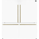  Forno 62-inch, 34.4 cu. ft. Freestanding Side-by-Side Refrigerator With Ice Maker FFFFD1787-60WHT IMAGE 1