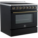  Forno 36-inch Freestanding Electric Range with True European Convection Technology FFSEL6011-36BLK IMAGE 9