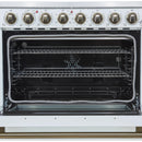  Forno 36-inch Freestanding Electric Range with True European Convection Technology FFSEL6011-36WHT IMAGE 3