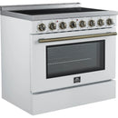  Forno 36-inch Freestanding Electric Range with True European Convection Technology FFSEL6011-36WHT IMAGE 9