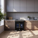  Forno 30-inch Capriasca Freestanding Gas Range with French Door FFSGS6460-30BLK IMAGE 18