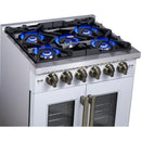  Forno 30-inch Capriasca Freestanding Gas Range with French Door FFSGS6460-30WHT IMAGE 12