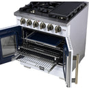  Forno 30-inch Capriasca Freestanding Gas Range with French Door FFSGS6460-30WHT IMAGE 14