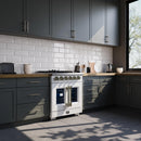  Forno 30-inch Capriasca Freestanding Gas Range with French Door FFSGS6460-30WHT IMAGE 19