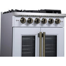  Forno 30-inch Capriasca Freestanding Gas Range with French Door FFSGS6460-30WHT IMAGE 6