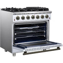  Forno 36-inch Freestanding Gas Range with 6 Burners FFSGS6239-36WHT IMAGE 4