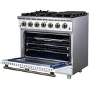  Forno 36-inch Freestanding Gas Range with 6 Burners FFSGS6239-36WHT IMAGE 6