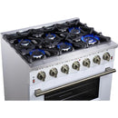  Forno 36-inch Freestanding Gas Range with 6 Burners FFSGS6239-36WHT IMAGE 8