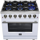  Forno 36-inch Freestanding Gas Range with 6 Burners FFSGS6239-36WHT IMAGE 9