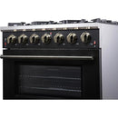  Forno 36-inch Freestanding Gas Range with 6 Burners FFSGS6239-36BLK IMAGE 10