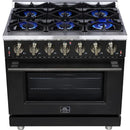  Forno 36-inch Freestanding Gas Range with 6 Burners FFSGS6239-36BLK IMAGE 11