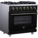  Forno 36-inch Freestanding Gas Range with 6 Burners FFSGS6239-36BLK IMAGE 4