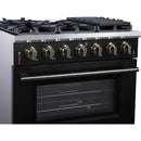  Forno 36-inch Freestanding Gas Range with 6 Burners FFSGS6239-36BLK IMAGE 5