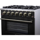  Forno 36-inch Freestanding Gas Range with 6 Burners FFSGS6239-36BLK IMAGE 9