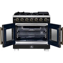  Forno 36-inch Freestanding Gas Range with 6 Burners and French Door FFSGS6460-36BLK IMAGE 2
