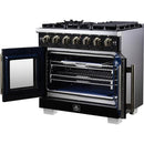  Forno 36-inch Freestanding Gas Range with 6 Burners and French Door FFSGS6460-36BLK IMAGE 8