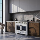  Forno 36-inch Freestanding Gas Range with 6 Burners and French Door FFSGS6460-36WHT IMAGE 14
