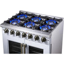  Forno 36-inch Freestanding Gas Range with 6 Burners and French Door FFSGS6460-36WHT IMAGE 8