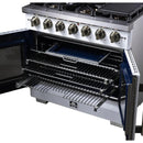  Forno 36-inch Freestanding Gas Range with 6 Burners and French Door FFSGS6460-36WHT IMAGE 9