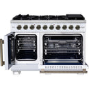  Forno 48-inch Freestanding Gas Range with Convection Technology FFSGS6460-48WHT IMAGE 2