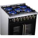  Forno 30-inch Freestanding Dual Fuel Range with True Convection Technology FFSGS6387-30BLK IMAGE 13