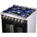  Forno 30-inch Freestanding Dual Fuel Range with True Convection Technology FFSGS6387-30BLK IMAGE 14