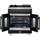  Forno 30-inch Freestanding Dual Fuel Range with True Convection Technology FFSGS6387-30BLK IMAGE 2