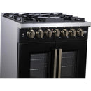  Forno 30-inch Freestanding Dual Fuel Range with True Convection Technology FFSGS6387-30BLK IMAGE 4