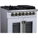  Forno 30-inch Freestanding Dual Fuel Range with True Convection Technology FFSGS6387-30WHT IMAGE 6