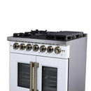  Forno 30-inch Freestanding Dual Fuel Range with True Convection Technology FFSGS6387-30WHT IMAGE 9