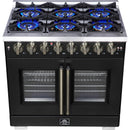  Forno 36-inch Freestanding Dual Fuel Range with True Convection Technology FFSGS6387-36BLK IMAGE 11