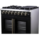  Forno 36-inch Freestanding Dual Fuel Range with True Convection Technology FFSGS6387-36BLK IMAGE 9