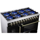  Forno Capriasca 48-inch Freestanding Dual Fuel Range FFSGS6387-48BLK IMAGE 10