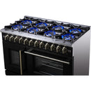  Forno Capriasca 48-inch Freestanding Dual Fuel Range FFSGS6387-48BLK IMAGE 11