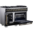  Forno Capriasca 48-inch Freestanding Dual Fuel Range FFSGS6387-48BLK IMAGE 3