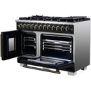  Forno Capriasca 48-inch Freestanding Dual Fuel Range FFSGS6387-48BLK IMAGE 7