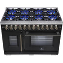  Forno Capriasca 48-inch Freestanding Dual Fuel Range FFSGS6387-48BLK IMAGE 9