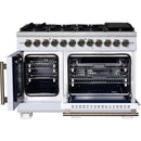  Forno Capriasca 48-inch Freestanding Dual Fuel Range FFSGS6387-48WHT IMAGE 2