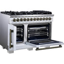  Forno Capriasca 48-inch Freestanding Dual Fuel Range FFSGS6387-48WHT IMAGE 4