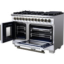  Forno Capriasca 48-inch Freestanding Dual Fuel Range FFSGS6387-48WHT IMAGE 6