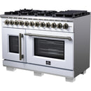  Forno Capriasca 48-inch Freestanding Dual Fuel Range FFSGS6387-48WHT IMAGE 7