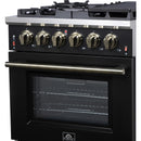  Forno 30-inch Freestanding Gas Range with 5 Burners FFSGS6239-30BLK IMAGE 10