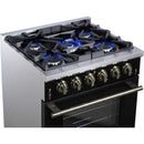  Forno 30-inch Freestanding Gas Range with 5 Burners FFSGS6239-30BLK IMAGE 13