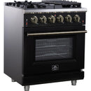  Forno 30-inch Freestanding Gas Range with 5 Burners FFSGS6239-30BLK IMAGE 3