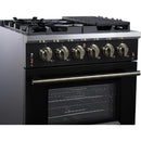  Forno 30-inch Freestanding Gas Range with 5 Burners FFSGS6239-30BLK IMAGE 4