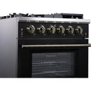  Forno 30-inch Freestanding Gas Range with 5 Burners FFSGS6239-30BLK IMAGE 6