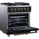  Forno 30-inch Freestanding Gas Range with 5 Burners FFSGS6239-30BLK IMAGE 7