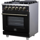  Forno 30-inch Freestanding Gas Range with 5 Burners FFSGS6239-30BLK IMAGE 9